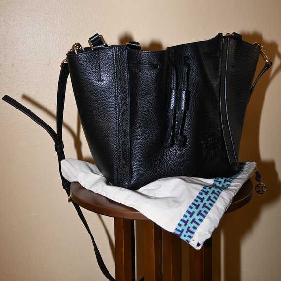 Tory Burch "McGraw Dragonfly" bag - new, unused, luxury bucket purse - Picture 11 of 12